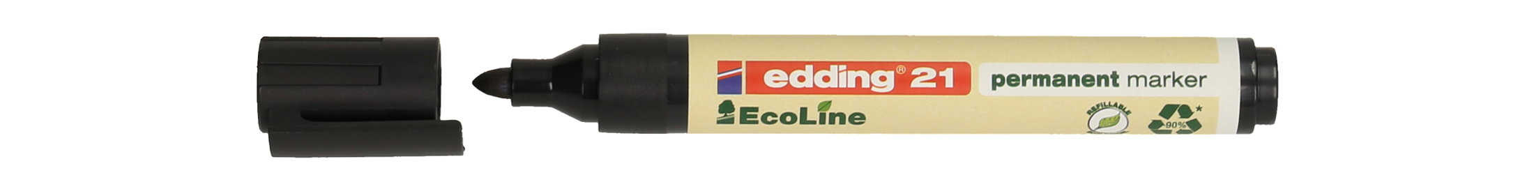 EDDING Permanentmarker 21 Ecoline Rundspitze 1,5-3 mm schwarz