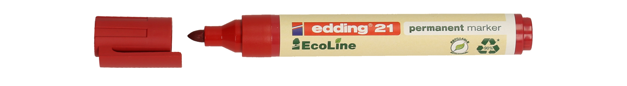 EDDING Permanentmarker 21 Ecoline Rundspitze 1,5-3 mm rot