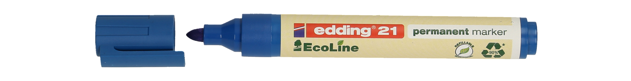 EDDING Permanentmarker 21 Ecoline Rundspitze 1,5-3 mm blau