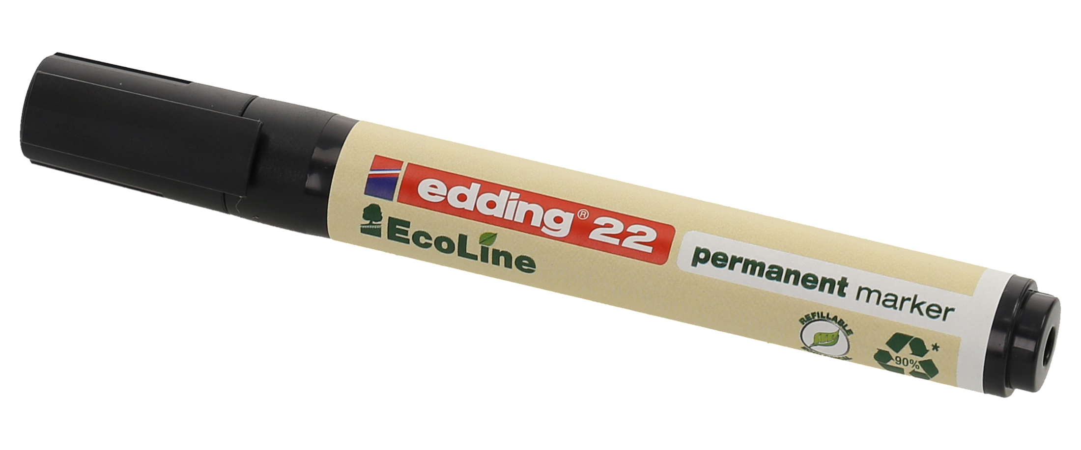 EDDING Permanentmarker 22 Ecoline Keilspitze 1-5 mm schwarz