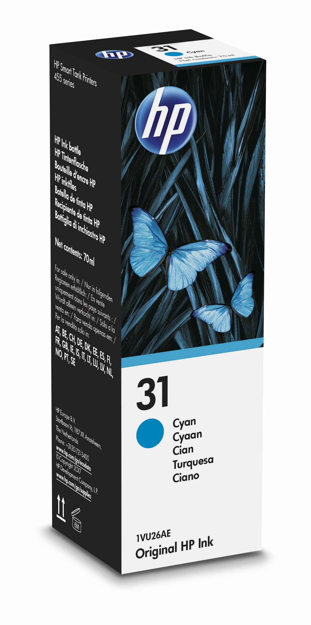 HP Tintenflasche Nr.31 cyan 70ml 8K