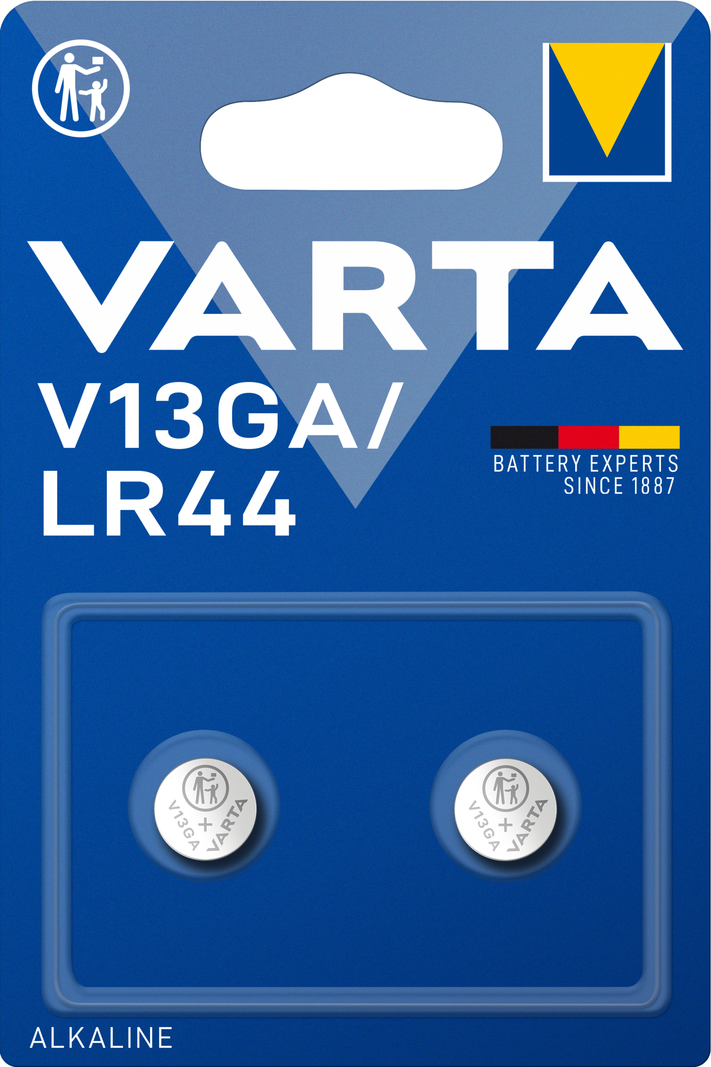 VARTA Knopfbatterie - V13GA, Alkaline, 2 Stück