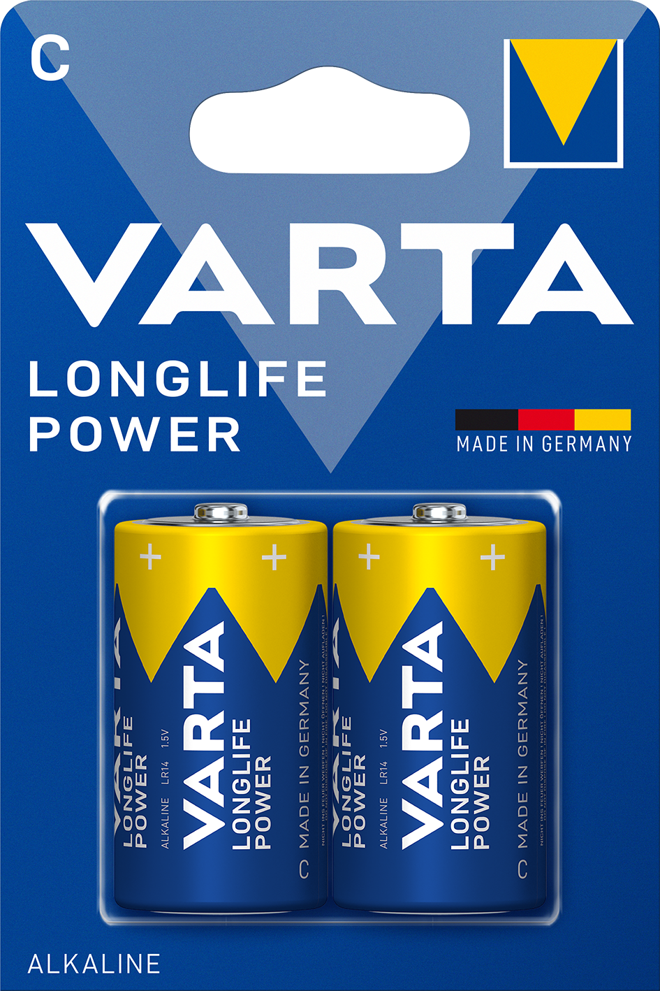 VARTA Baby C Batterie, 2 Stück, Longlife Power