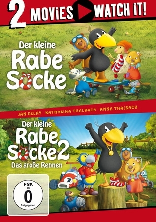 Der kleine Rabe Socke / Der kleine Rabe Socke 2 - Das große Rennen, 2 DVD - DVD