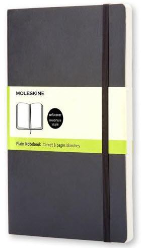 MOLESKINE Notizbuch Large Softcover 13 x 21 cm A5 blanko 192 Seiten schwarz