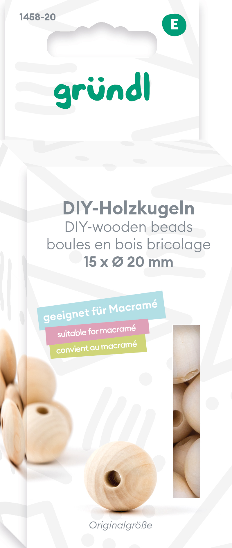 GRÜNDL Holzkugeln Ø 20 mm 15 Stück natur