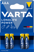 VARTA Micro AAA Batterie 4 Stück LONGLIFE Power