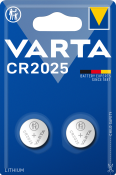VARTA Lithium Knopfzelle Batterie, 2Stk. CR2025