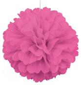 Fluffy Ball (PomPon), 1 Stück, hot pink 