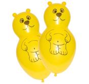 Ballons - Bär, 4 Stück, gelb 