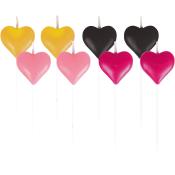 Mini-Figurenkerzen Everyday Love 8 Stück mehrere Farben