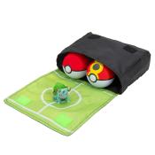 Pokémon Set mit Bisasam Figur, Clip 'n' Go Pokéball, Wiederball und Bandolier-Gürtel mehrfarbig