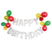 Deko-Luftballongirlande Happy Birthday mehrere Farben