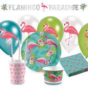 Party-Set Flamingo Paradise 63-teilig mehrfarbig