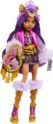 Monster High Clawdeen Wolf-Puppe mit glamourösem Festival-Outfit und Festival-Zubehör bunt