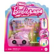 MATTEL Barbie Mini Barbieland Puppe und Cabrio bunt