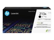 Schwarze Tonerkartusche für HP LaserJet Drucker. Modell 213A. Verpackung mit HP-Logo. Mehrsprachige Beschriftung.