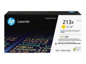 Schwarze Verpackung für gelben Toner. Enthält Informationen zu HP LaserJet und Modellnummer.
