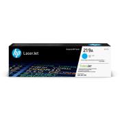 Schwarze Verpackung für HP LaserJet Toner. Aufdruck mit blauen und grünen Schriftzügen.