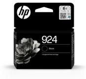 Schwarze Verpackung für einen HP Tintenpatrone. Auf der Vorderseite steht die Nummer 924 und die Farbe Schwarz.