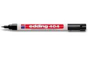 Schwarzer Permanentmarker mit einer feinen Spitze. Auf dem Körper steht 'edding 404'.