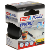 TESA Extra Power Perfect Gewebeband 2.75 m x 38 mm schwarz