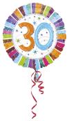 Heliumballon Radiant 30. Geburtstag