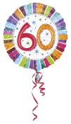 Heliumballon Radiant 60. Geburtstag