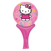 Folienballon Inflate-A-Fun Hello Kitty ca. 15 x 30 cm rosa