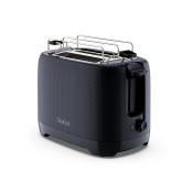 TEFAL Doppelschlitz-Toaster mit Brötchenaufsatz schwarz