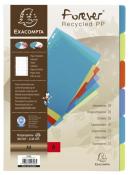 Farbregister aus recyceltem PP, A4, 6-teilig 