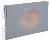 Gästebuch Ellipse 33 x 22 cm 50 Blatt grau