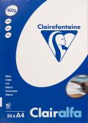CLAIREFONTAINE Kopierpapier Clairalfa A4 50 Blatt 160 g/m² weiß
