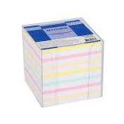 TIPTOP OFFICE Zettelbox gefüllt 9 x 9 cm 900 Blatt pastell
