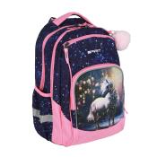 SPIRIT Schulrucksack Newbie Pferd blau/rosa