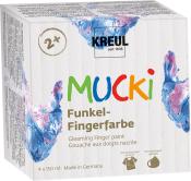 KREUL Mucki Funkel-Fingerfarbe, 4er Set 