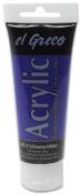 Acrylfarbe in einer Tube. Farbe: Ultramarinblau.