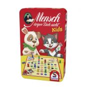 Spielverpackung von Mensch ärgere Dich nicht Kids. Abgebildete Tiere sind ein Hund und eine Katze.