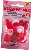 Knöpfe - Rot, Ton in Ton Mix, 30g 