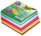 Buntes Origami-Papier in verschiedenen Farben. Packung enthält 100 Blätter in 10x10 cm.