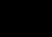 Schwarzes, stilisiertes Logo. Einfaches, modernes Design.