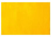 Gelbes Blatt Papier. Einheitliche Farbe, keine Muster oder Texturen. Glatte Oberfläche.