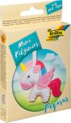 FOLIA Filznähset Mini Filzinies - Pegasus 15 Teile bunt