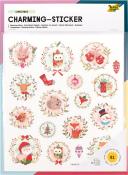 FOLIA Charming Sticker Christmas III 61 Stück bunt