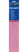 Rosa Krepppapier, 50 cm x 2,50 m. Verpackung mit mehrsprachiger Beschreibung. Geeignet zum Basteln und Dekorieren.