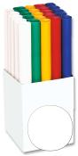 Bunte Rollen aus Papier in verschiedenen Farben. Verpackt in einem weißen Karton.