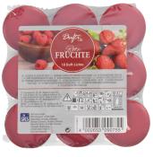 Duftlichter Rote Früchte Ø 3,8 cm 18 Stück rot
