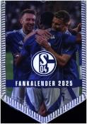 N NEUMANNVERLAGE - FC Schalke 04 2025 Bannerkalender, 29,7x42cm, Fußballkalender mit Motiven der Stars, Fan-Kalender mit Fußball-Highlights, Spiralbindung und deutsches Kalendarium