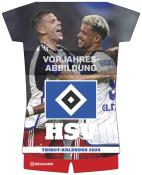 N NEUMANNVERLAGE - Hamburger SV 2025 Trikotkalender, 34,1x42cm, Fußball-Kalender mit Motiven der Stars, Fan-Kalender mit Fußball-Highlights, Spiralbindung und internationales Kalendarium