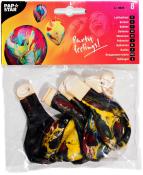 Packung mit bunten Luftballons in verschiedenen Farben. Auf der Verpackung steht 'Party feelings!'.